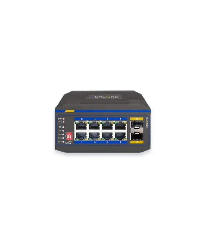 AurCore AIS2002P Network Switch 8 GE+2 GE SFP POE/POE+