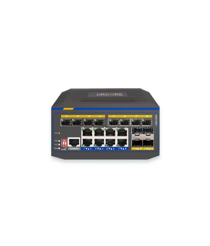 AurCore AIS2004P Network Switch 8 GE+12GE SFP POE/POE+