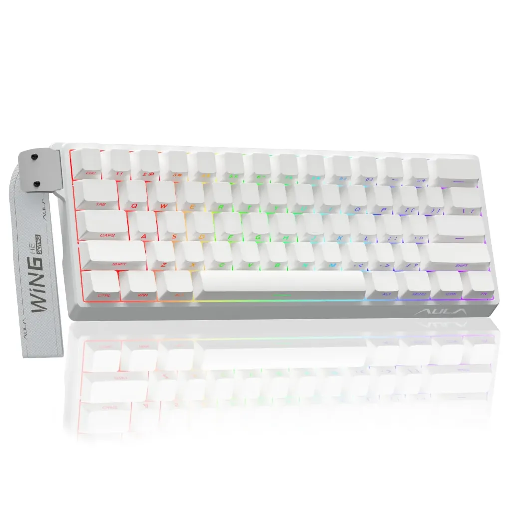 Aula WIN60 HE - 60% White Mechanical Gaming Keyboard Wired