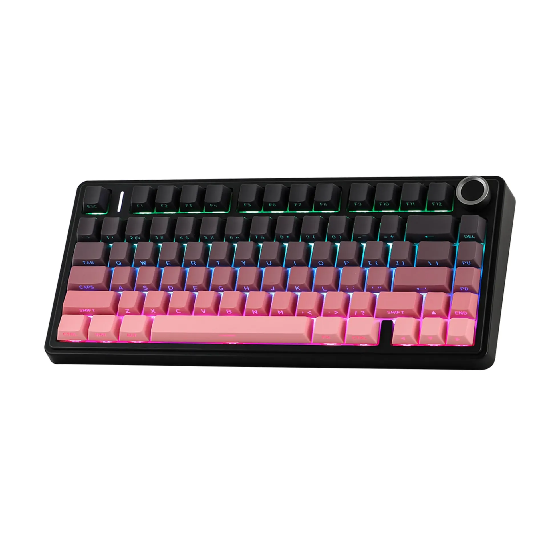 AULA F75 Pro Wireless Mechanical Keyboard 75% - Gradient Pink Black