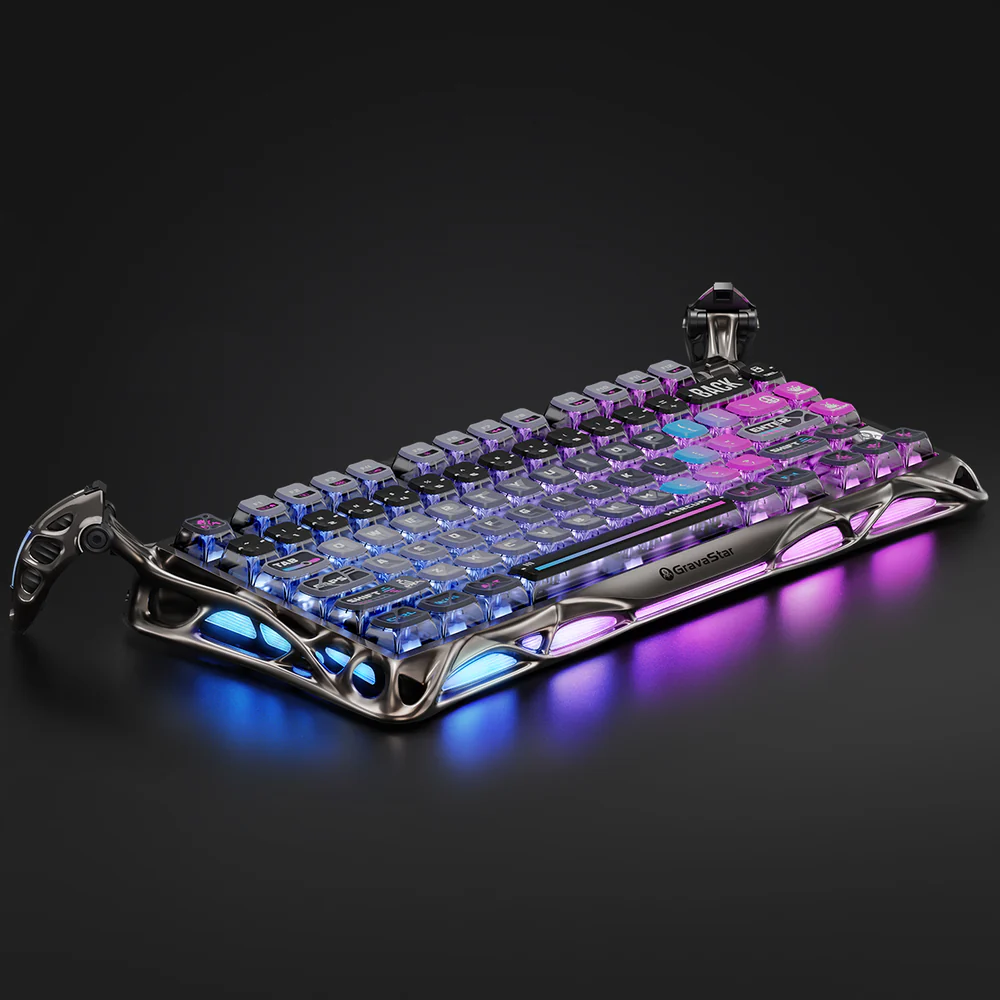 GravaStar Mercury K1 Pro Wireless Mechanical Gaming Keyboard 75% - Cyberpunk Edition