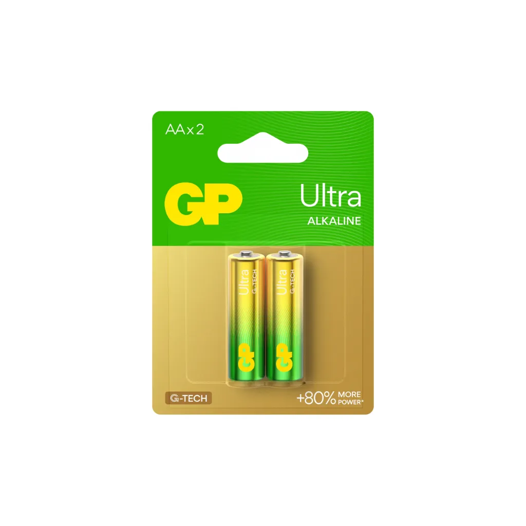 GP Alkaline Battery Ultra AAA 2 PCs