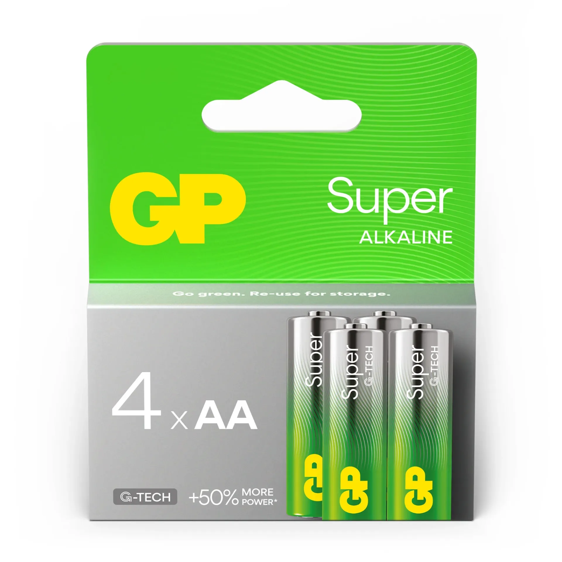 GP Alkaline Battery Super AA 4 PCs