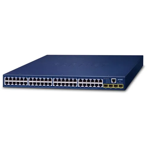 Planet (GS-4210-48T4S) 48-Port 10/100/1000BASE-T + 4-Port 100/1000BASE-X SFP Gigabit Managed Switch