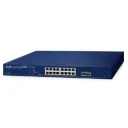 Planet (GSW-1820HP) 16-Port 10/100/1000T 802.3at PoE + 2-Port 1000X SFP Gigabit Ethernet Switch