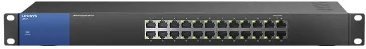 Linksys LGS124-UK 24 Port Gigabit Unmanaged Network Switch - Home and Office Ethernet Switch Hub with Metal Housing - Wall Mount or Desktop Ethernet Splitter, Plug and Play