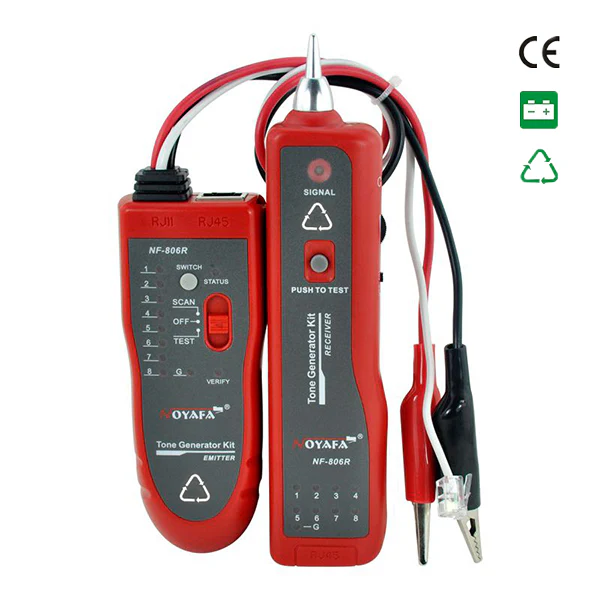 Noyafa NF-806R Network Telephone Cable Tester Wire Tracker with Headphone