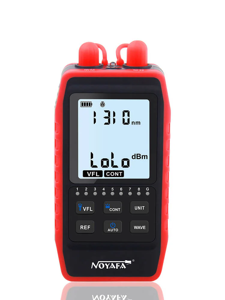 Noyafa NF-908L Optical Power Meter with 6 Wavelengths Testing, FC, ST,SC, Network Cable Testing