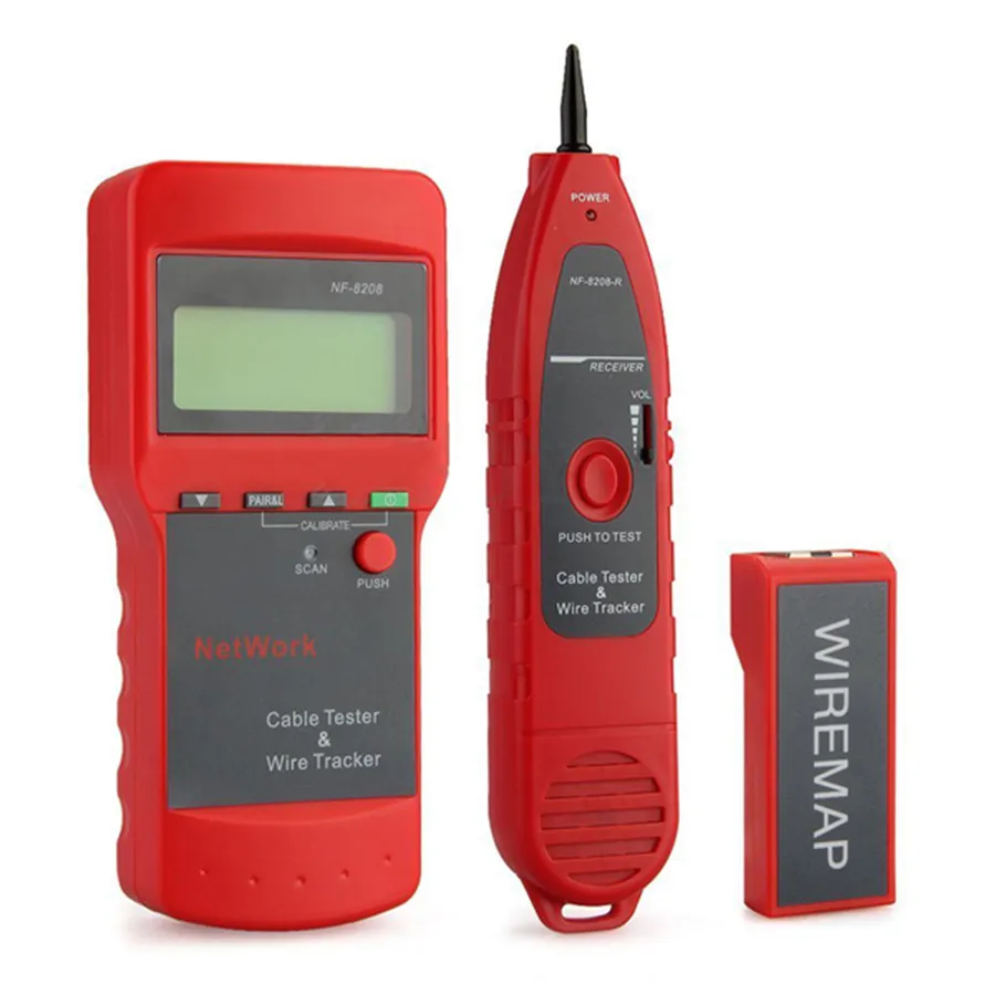 NF-8208 Multipurpose LCD Display Network LAN Continuity Tester Cable inspection Wire Tracker