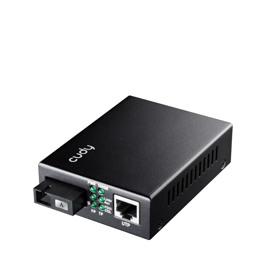 Cudy (MC100GSB-20A) Gigabit Ethernet Media Converter TX1310nm RX1550nm WDM BiDi 20KM SC