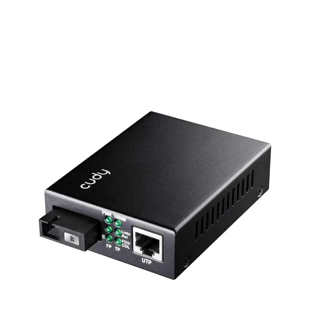 Cudy (MC100GSB-20B) Gigabit Ethernet Media Converter TX1550nm RX1310nm WDM BiDi SM 20KM SC