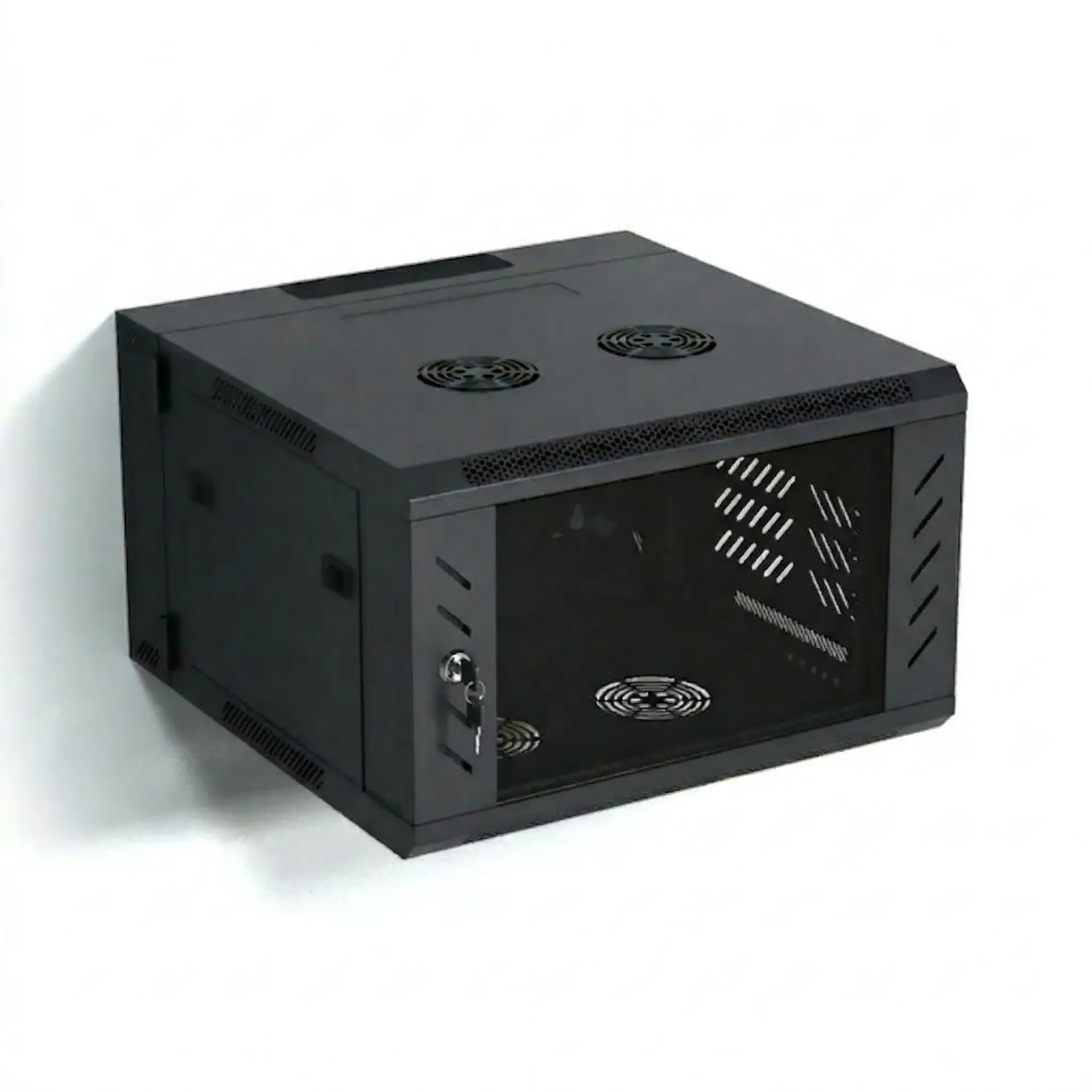 DAD Link Wall Mounted Cabinet 4U  Dimension W*D*H Centimeter 60*45*28.0 2 X Cooling Fan,Side Lock