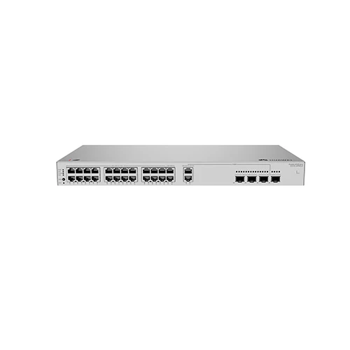 Huawei eKit S310S-26PN4JX  Gigabit PoE Switch(24*10/100/1000BASE-T ports (22*PoE+), 2*10/100/1000/2.5GBASE-T Combo (PoE+), 2*10GE SFP+ ports, 400 W PoE, built-in AC power)
