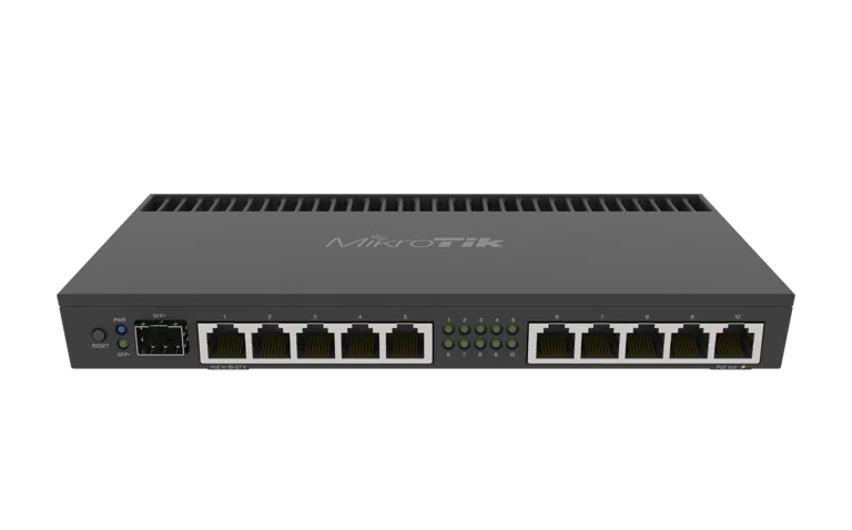 MikroTik RB4011 Ethernet 10-Port Gigabit Router (RB4011iGS+RM)