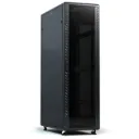 Free Standing Cabinet 37U 60X100 Dimension W*D*H Centimeter 60*100*183.3 Front Door Glass, Dual Section Vented Door, 1 X Fixed Shelf, 1 X PDU 6 Way, Side Lock, 1 X Set Cooling Fan