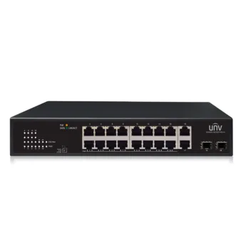 Uniview (NSW2010-18GT2GP-POE-IN-UCB) 16×1000Mbps PoE ports + 2×1000Mbps port + 2×1000Mbps ports (SFP) Ethernet Switches