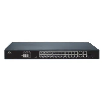 Uniview (NSW2010-26GT2GC-POE-IN-UCB) 24×1000Mbps PoE ports + 2×1000Mbps ports + 2×1000Mbps ports (Combo) Ethernet Switches