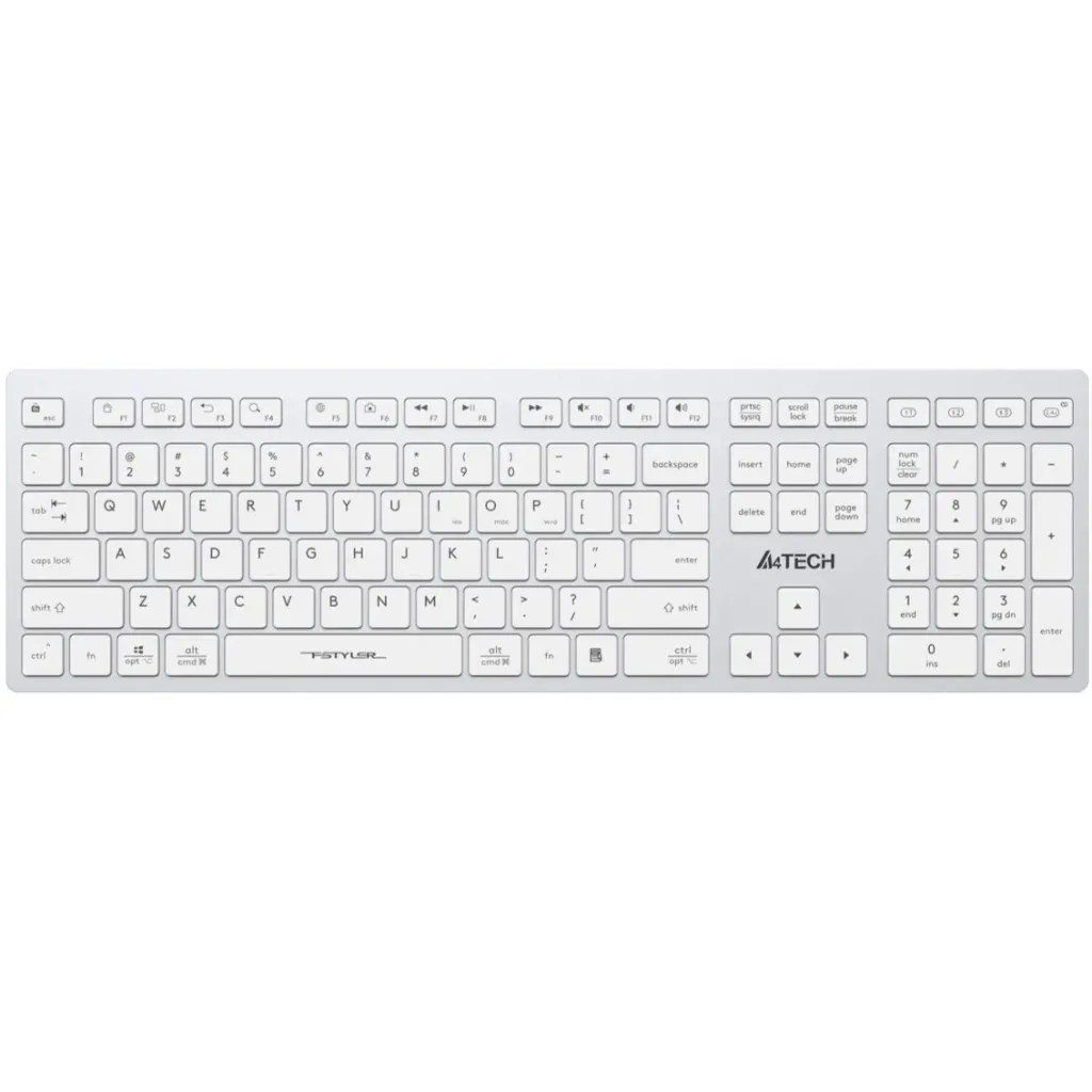 A4tech Fstyler (FBX50C) Bluetooch & Wireless Keyboard - White