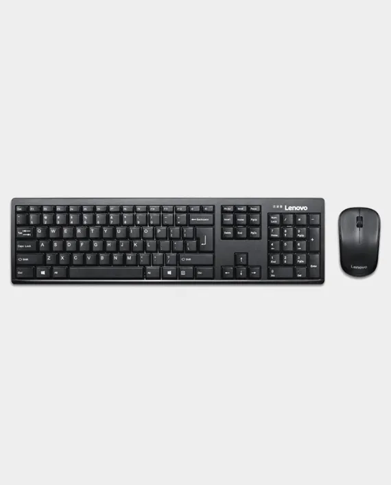 Lenovo 100 Wireless Combo Keyboard and Mouse - Arabic (GX30S99500)