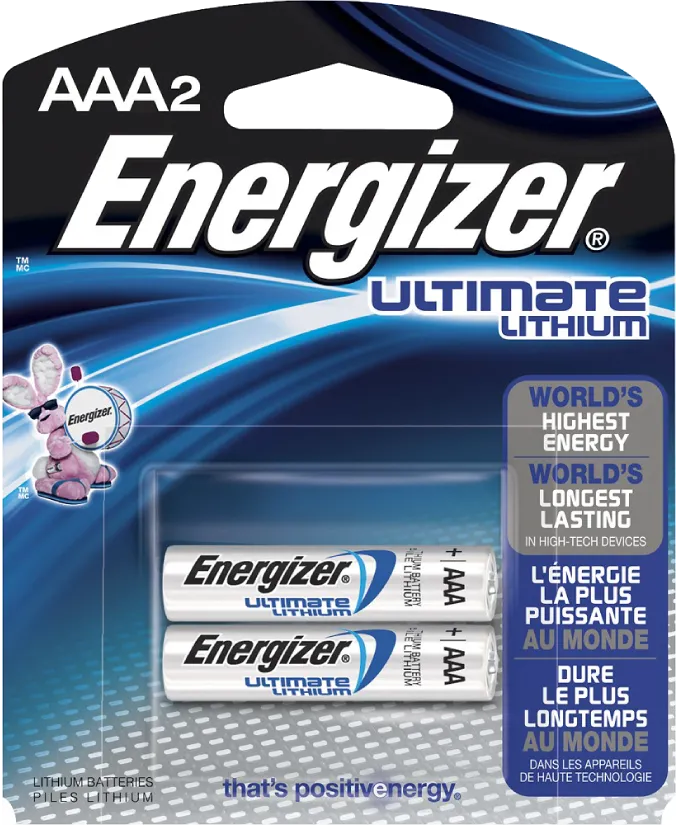 Energizer Ultimate Lithium - AAA 1.5v AAA FR03 ( 2 Pack )