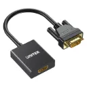 Unitek (V1112ABK01) VGA to HDMI FullHD Adapter - Black 15cm
