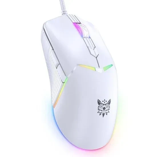 ONIKUMA CW929 RGB 6400DPI Wired Mouse (white)