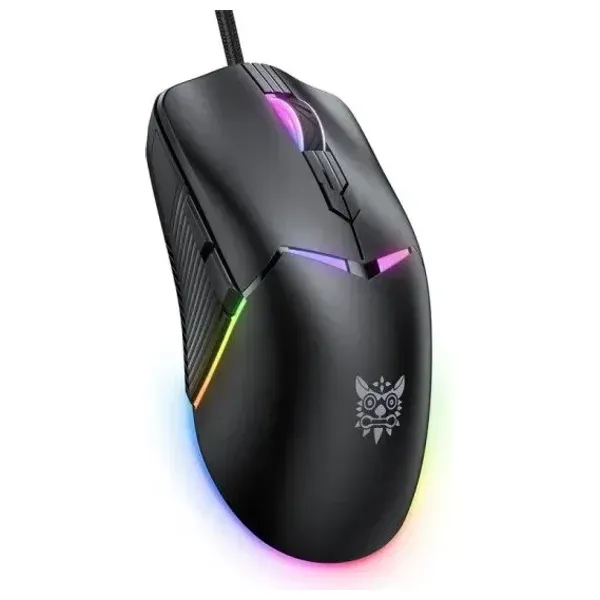 ONIKUMA CW929 RGB 6400DPI Wired Mouse (Black)