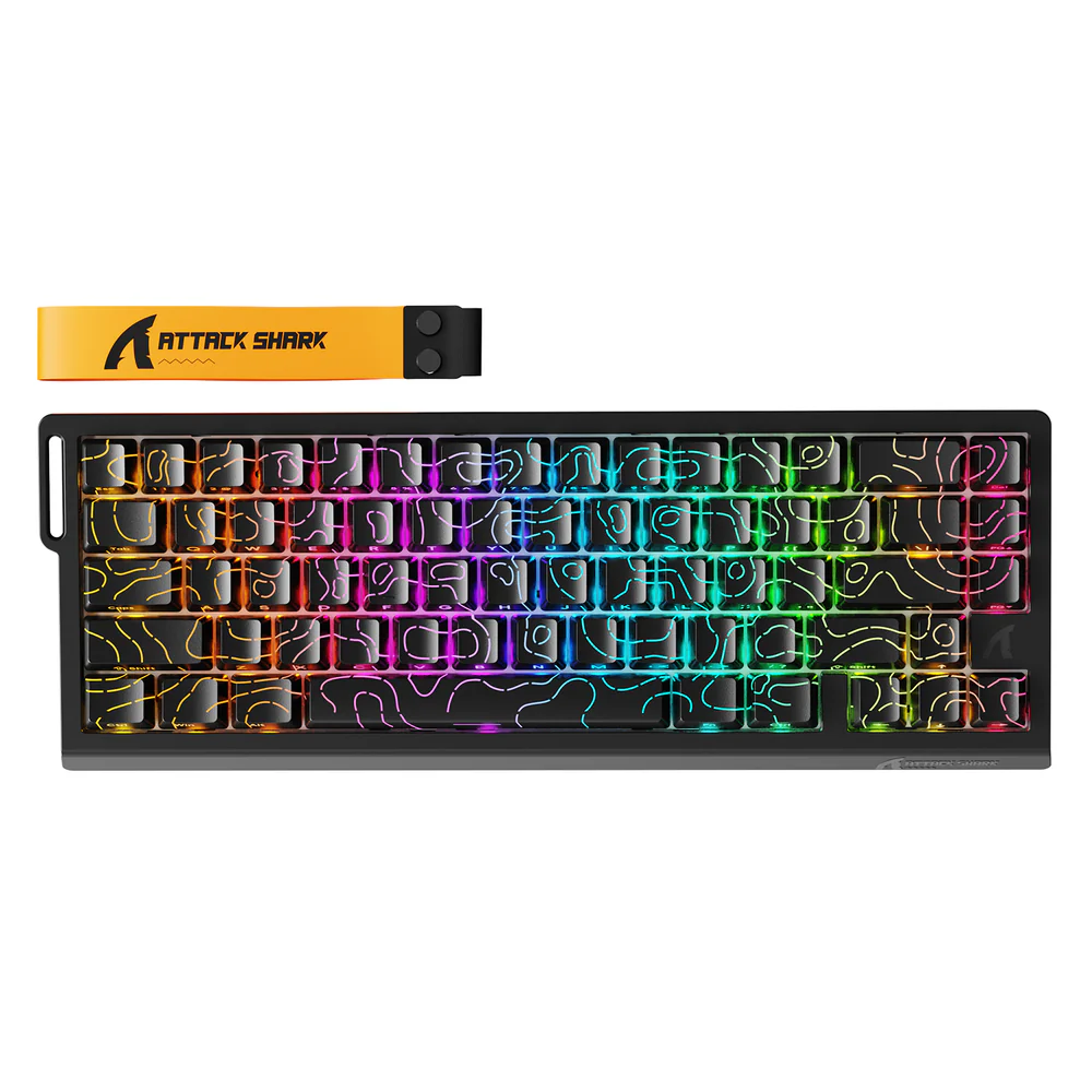 Attack Shark X68PRO HE Magnetic axis mechanical keyboard - Black Contour Line
