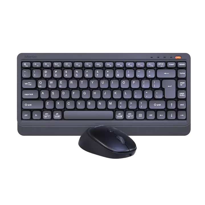Meetion Mini5000 Wireless 2.4G & Bluetooth Keyboards Mini 87 Keys Notebook PC Dual -Mode Keyboard for Computer