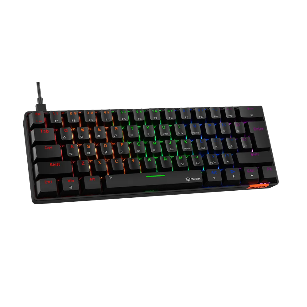 MEETION MT-MK005 60% Mechanical Keyboard RGB Blue Switch (Black)