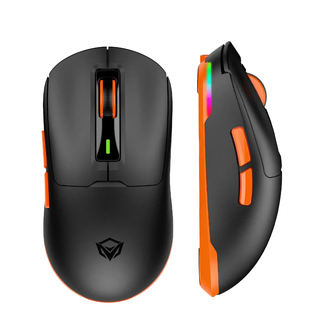 Meetion Air GW24 8000DPI Gaming Mouse Ultra Lightweight 62g Bluetooth 3-Mode Rechargeable Wireless Gaming Mouse (Black)