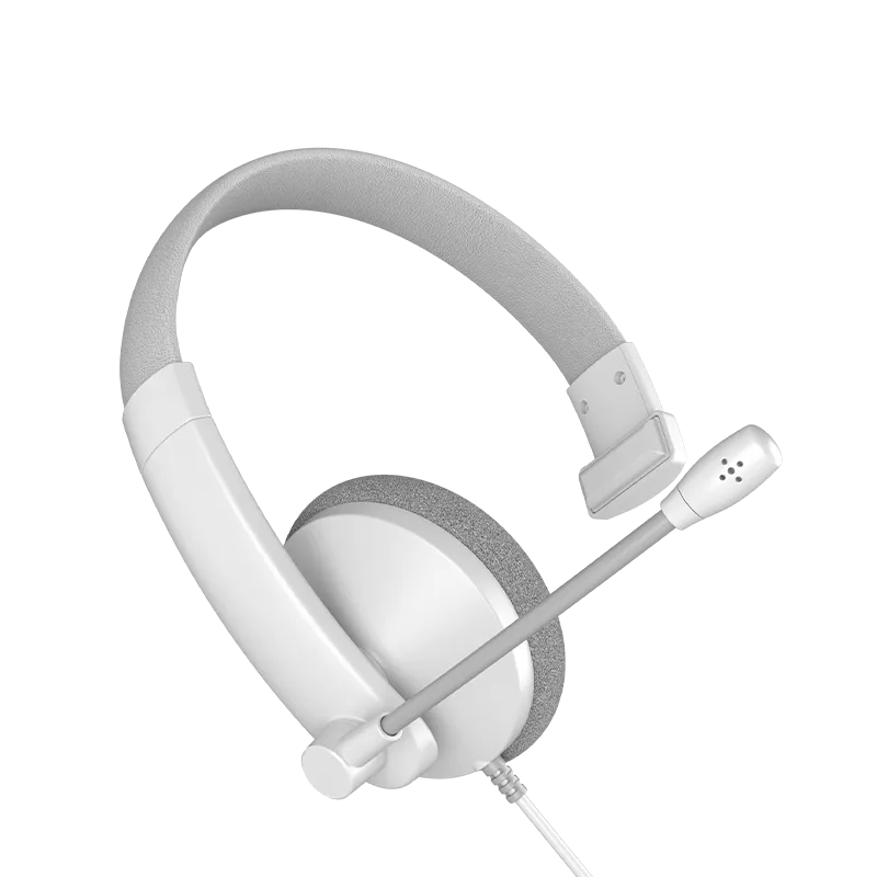 Meetion HP002 3.5mm Single-Ear Telephone Headset Wired - White