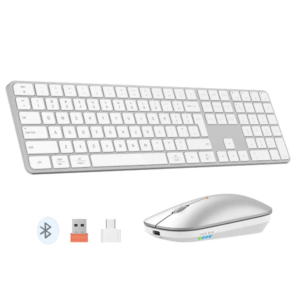 Meetion ikey C230 MW BT White Keyboard and Mouse