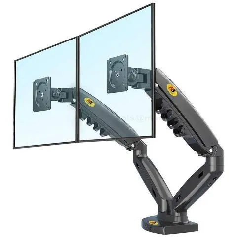 Stand NB G32 North Bayou Dual Monitor Arm Full Motion Swivel Monitor Mount with Gas Spring for 22''-32'' Monitors with Load Capacity from 4.4~30lbs for Each Arm Height Adjustable Monitor Stand G32-B