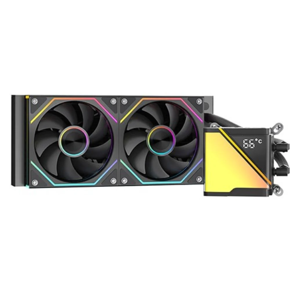 Jungle Leopard Stellar Realm ARGB 240mm CPU Liquid Cooler With Heatpipe Fan LCD Screen Radiator