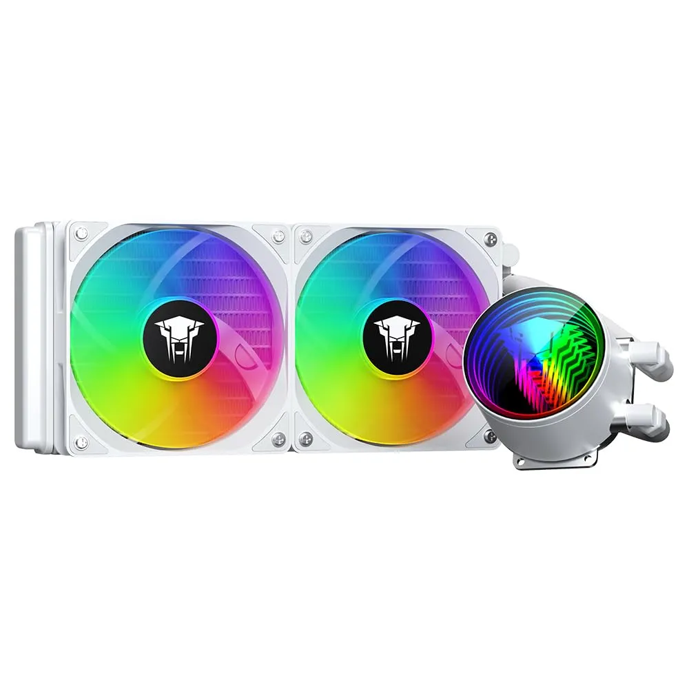 Jungle Leopard TK1 ARGB Water M240 Cooling CPU Cooler, 800 -2000RPM ARGB PWM Fans (White)