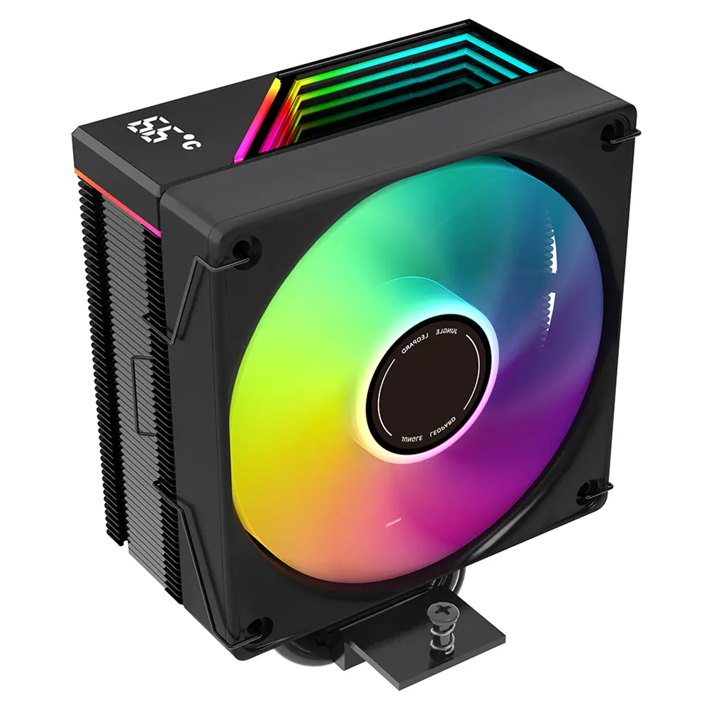 JUNGLE LEOPARD KF420E -DGT AIR COOLER ARGB 1800RPM+10% temperature digital display (Black)